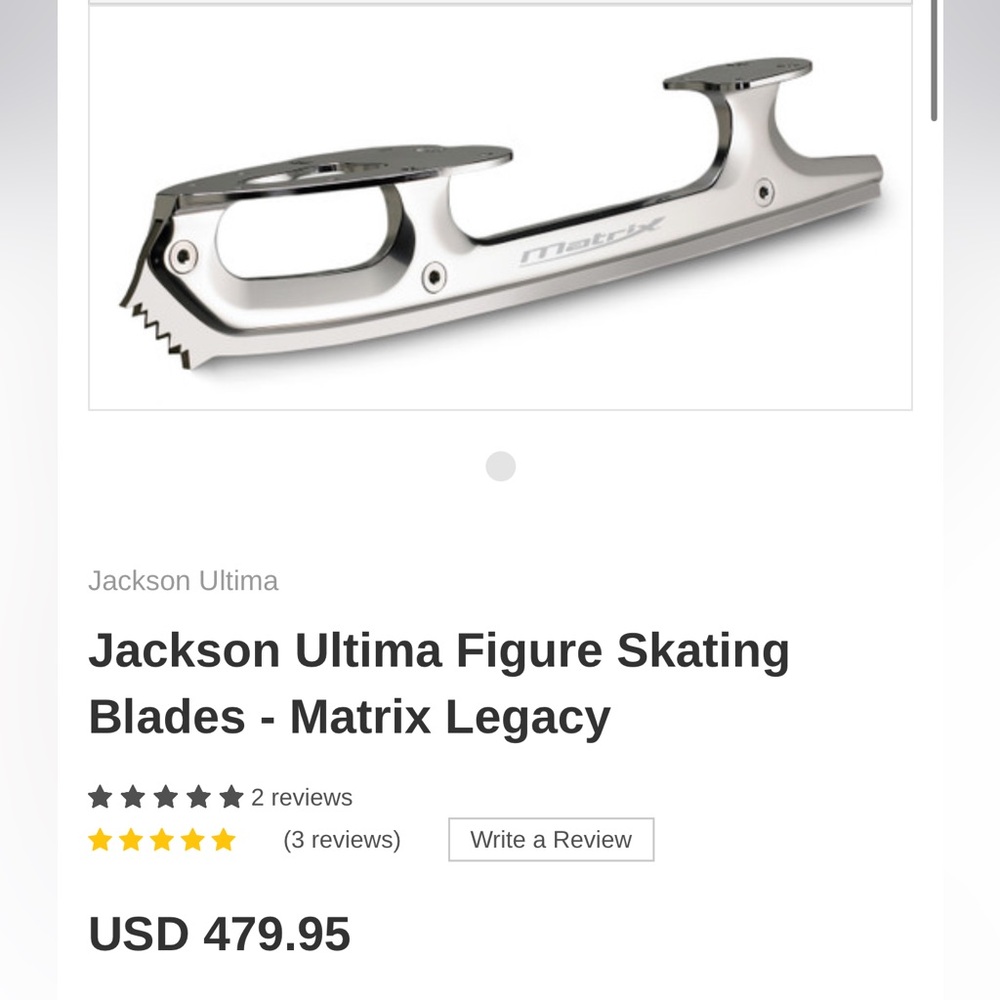 JACKSON Ultima figure skating blades - Matrix Legacy